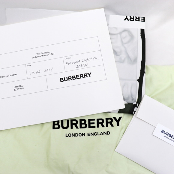 Burberry 21AW Olympia Bag Small Leather One Shoulder Isetan Shinjuku Limited ... - Picture 8 of 10